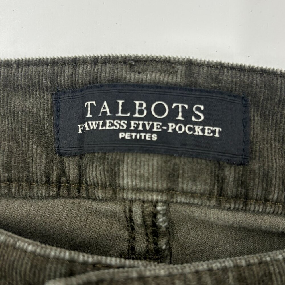 Talbots Grewn Corduroy Curvy Flare Pants Women's Sz 10 Petite Flawless 5 Pocket - Picture 2 of 10